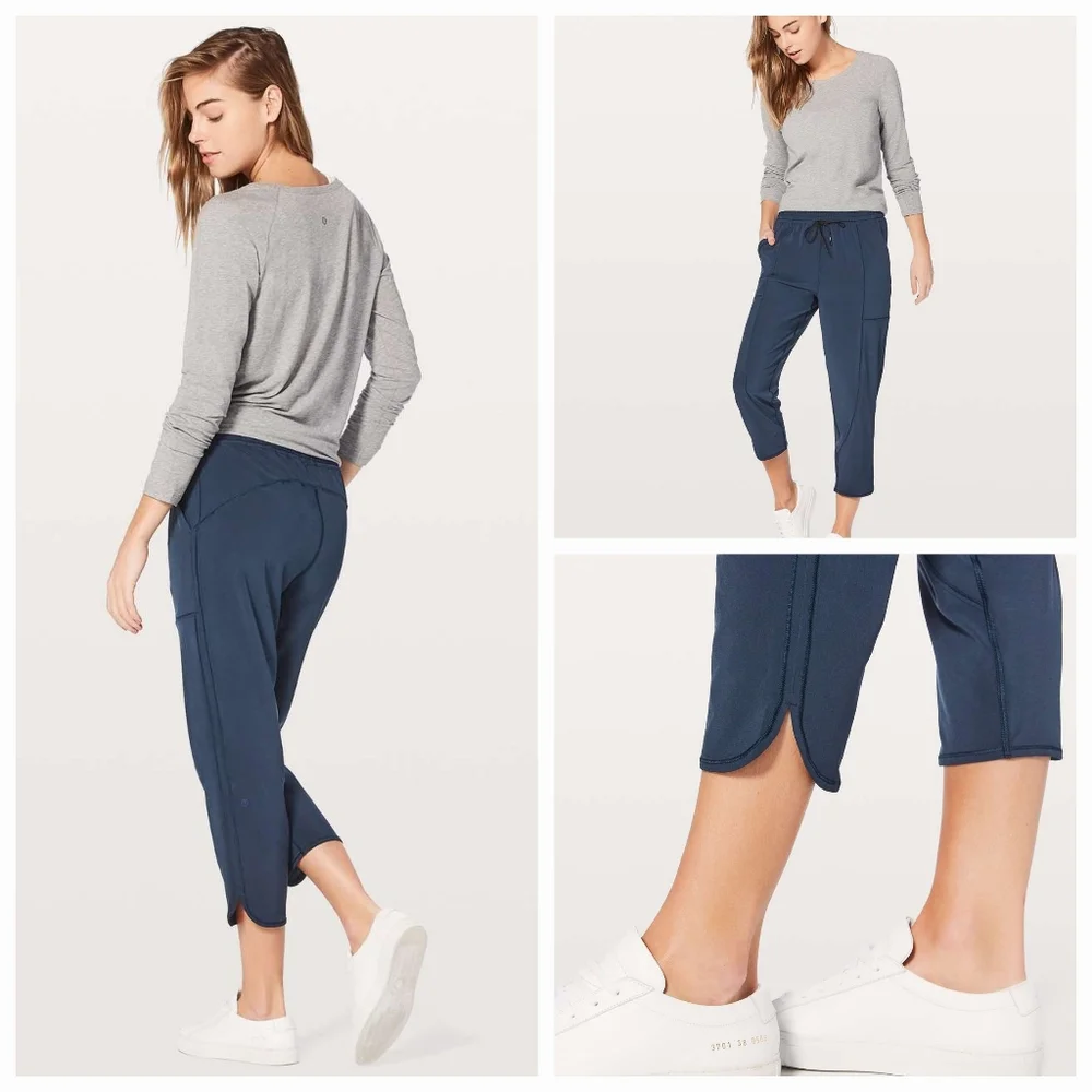Lululemon Navy‎ Final Play Crop Pants Size 6